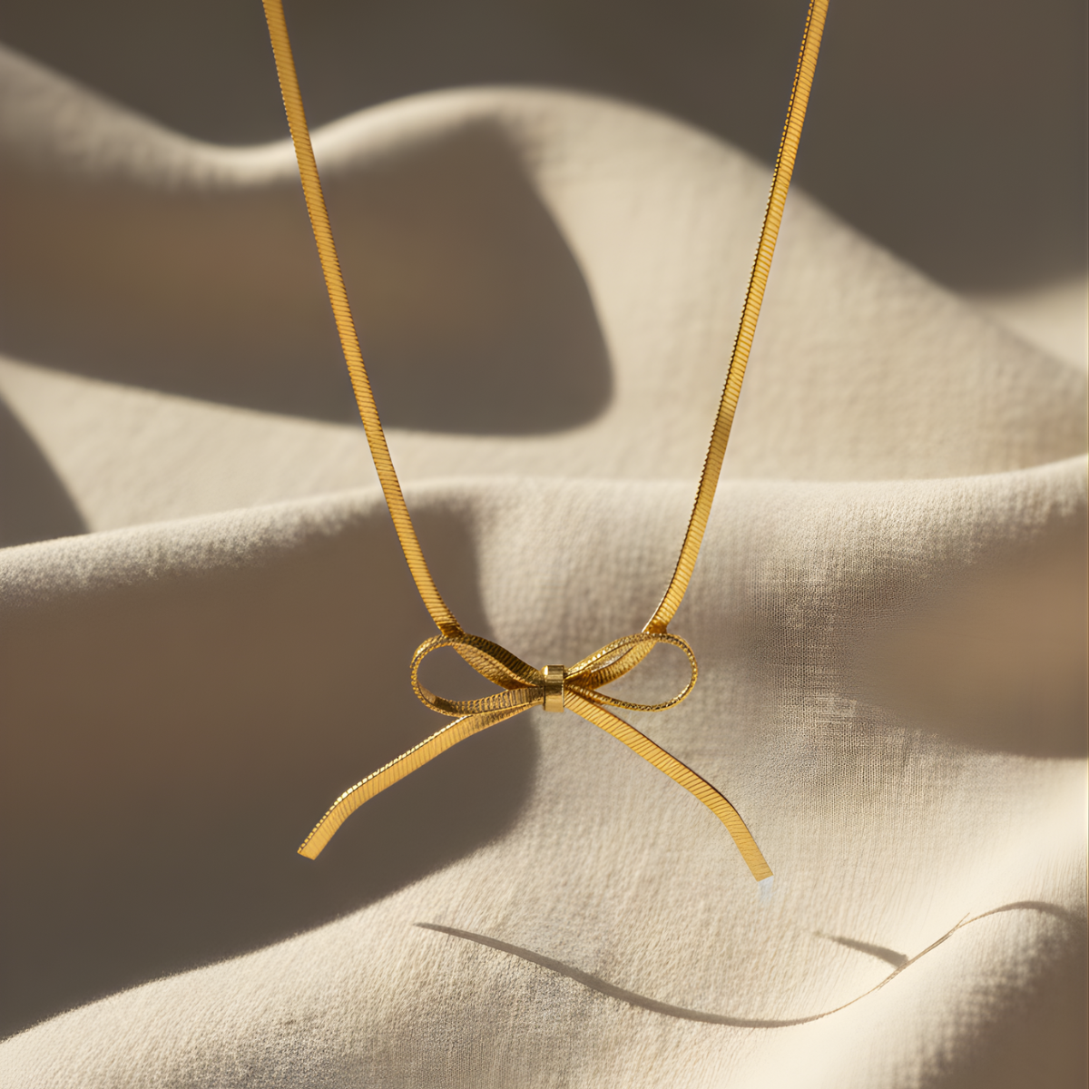 Tied to You – Minimal HeartStone Pendant Necklace