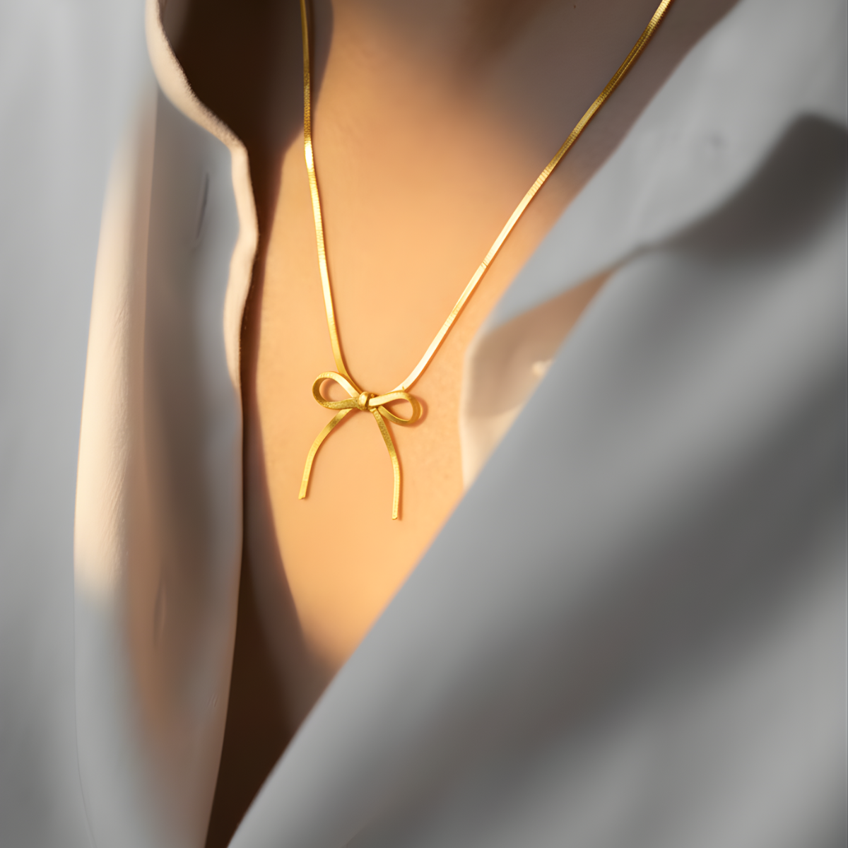 Tied to You – Minimal HeartStone Pendant Necklace