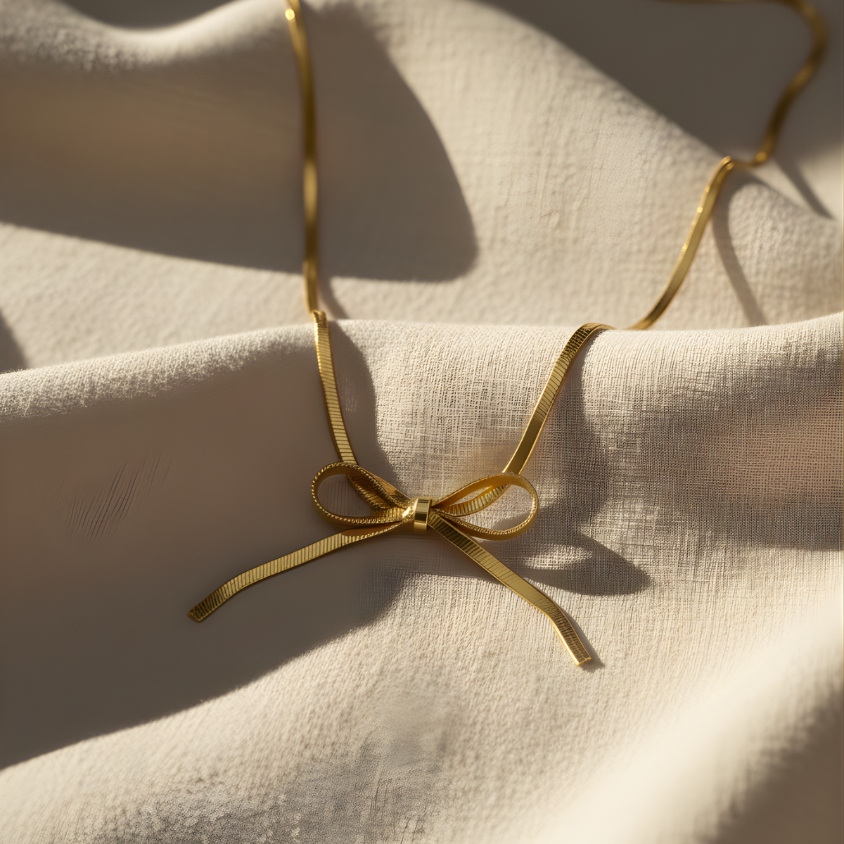 Tied to You – Minimal HeartStone Pendant Necklace